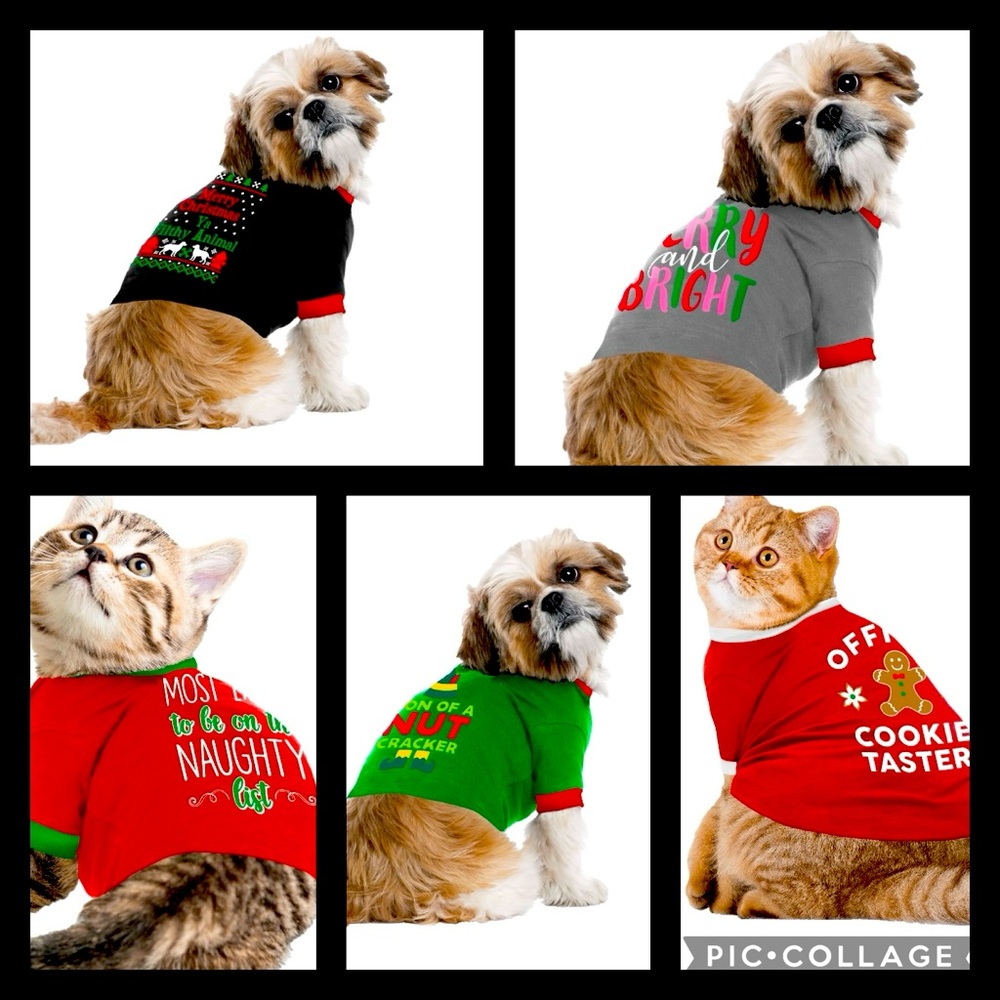 NWT CHRISTMAS PET TEE’s